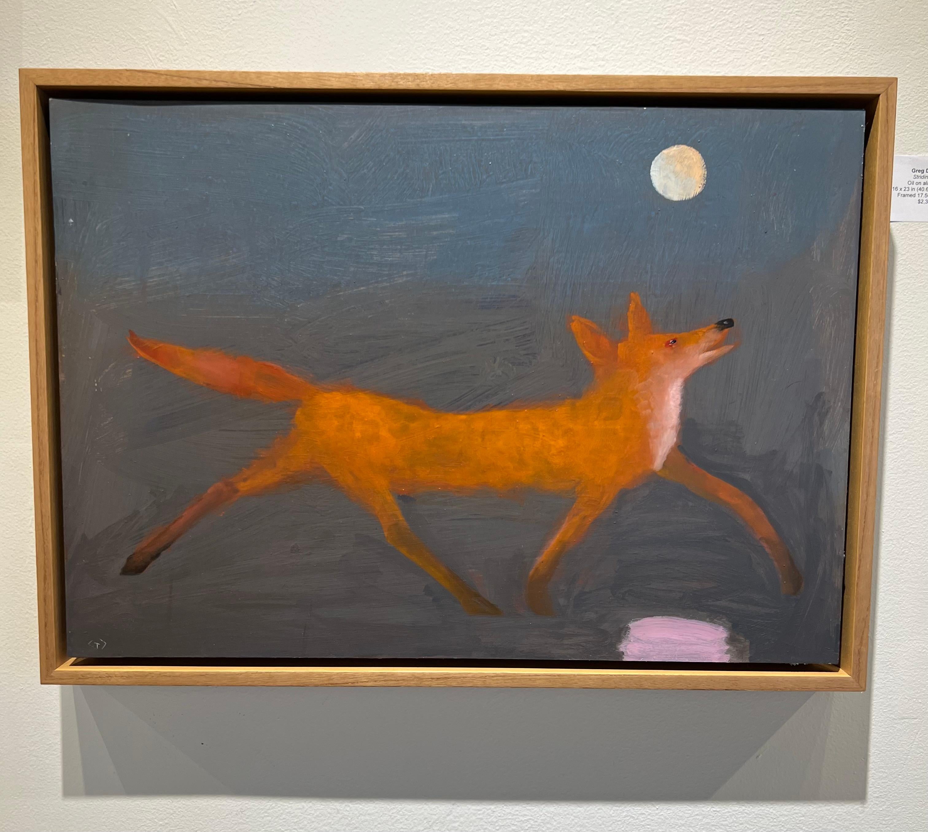 Greg Decker Animal Painting - Striding Fox