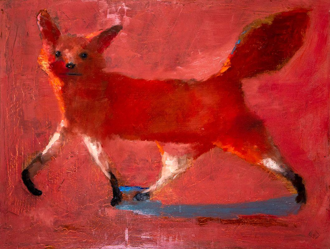 Greg Decker Animal Painting - The Red Fox