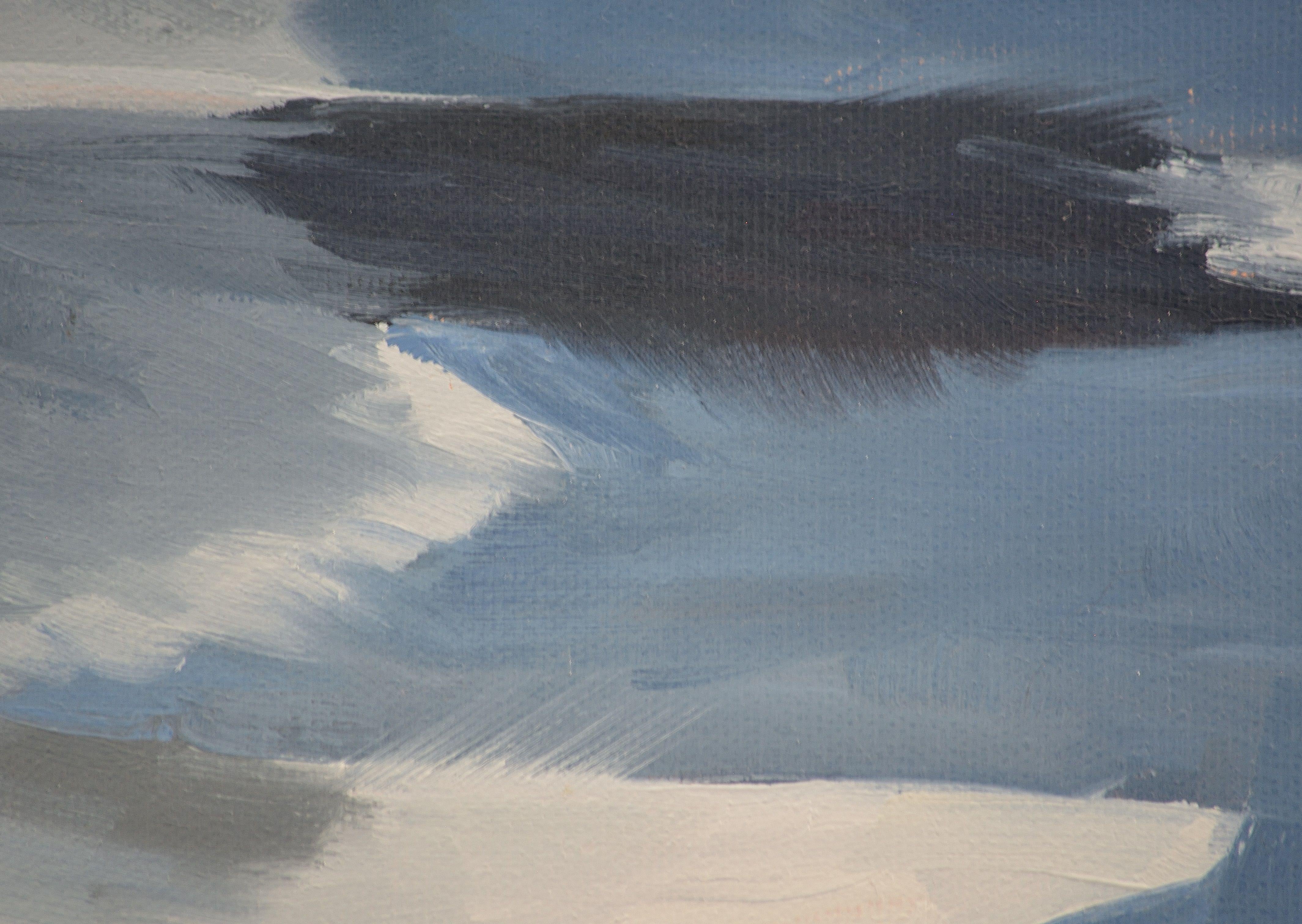 Happy Seagull, Gemälde, Öl auf Leinwand (Expressionismus), Painting, von Greg Dorosh