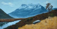 Mount Earnslaw, Painting, Oil on Canvas