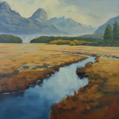 Paradise Valley NZ, Gemälde, Öl auf Leinwand