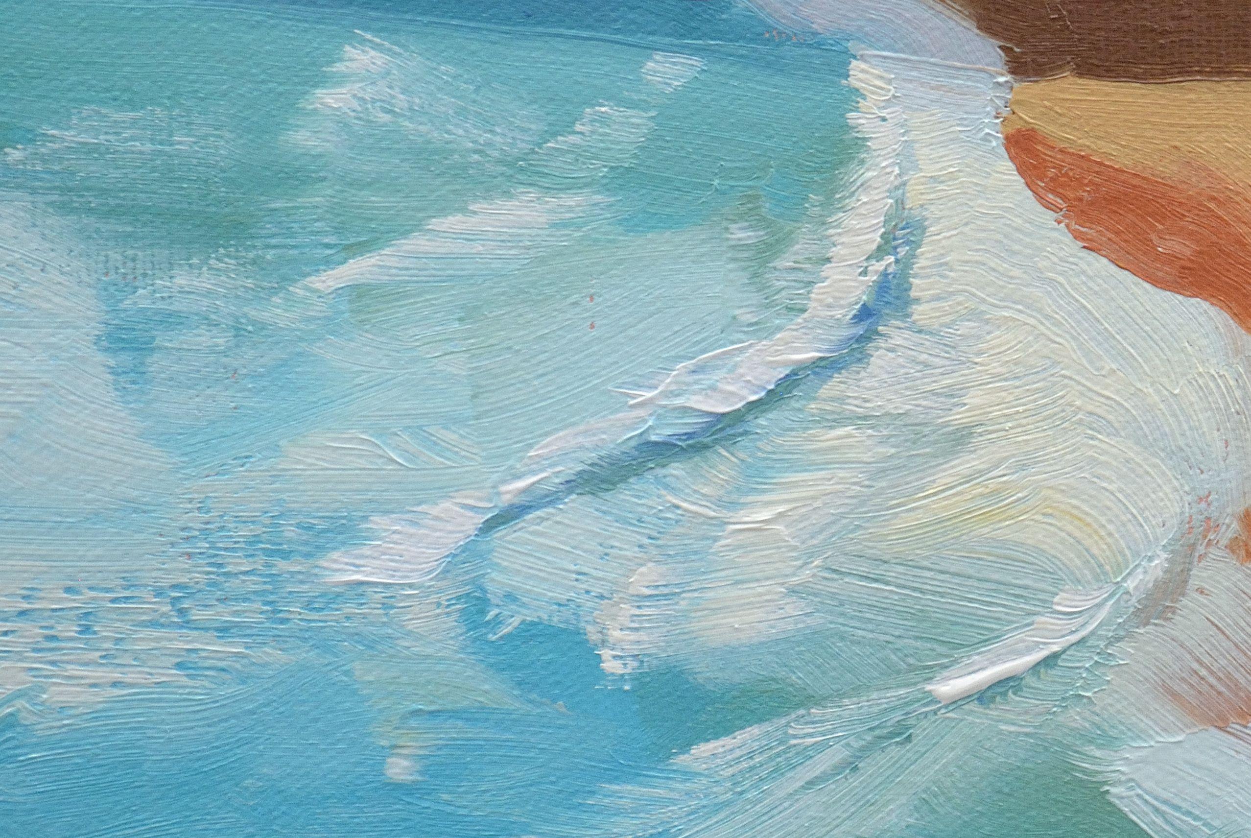 Vagues, Painting, Oil on Canvas For Sale 1