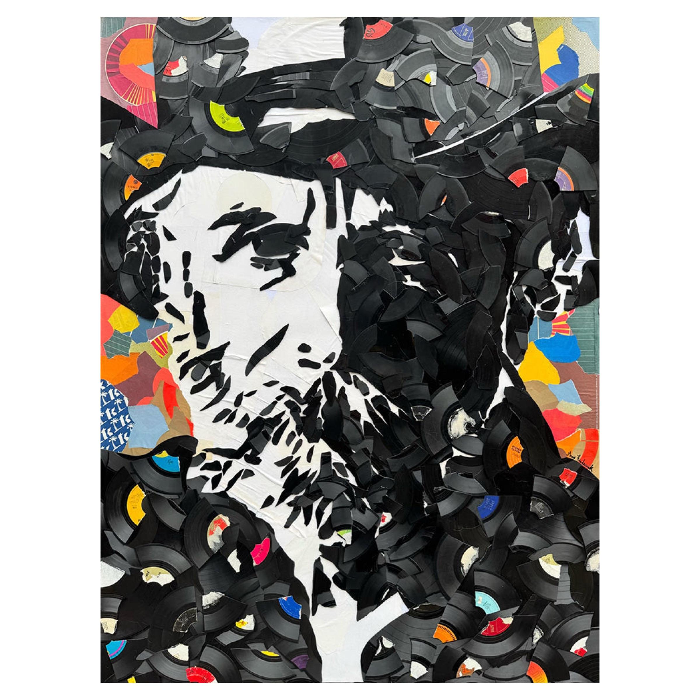 Bob Weir Original (Grateful Dead) - Pop Art Mixed Media Art par Greg Frederick
