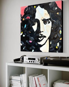 Chris Cornell Mixed Media Artwork, Street Art Style, 30x30 Inches