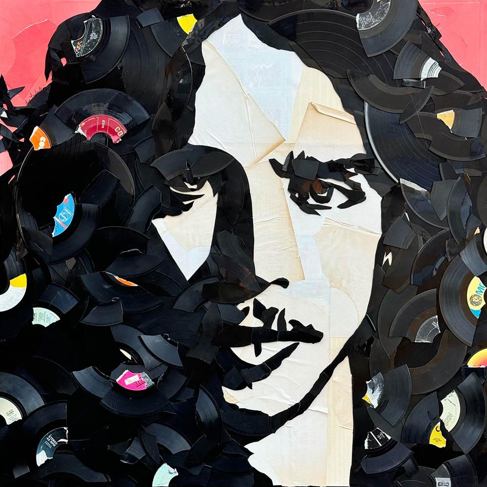Chris Cornell - Mixed Media Art by Greg Frederick