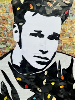 Donnie Wahlberg Mixed Media Artwork, Pop Art Style, Canvas, 2010+