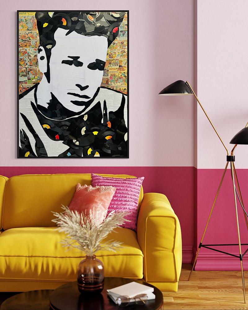 Donnie Wahlberg (Original, New Kids On The Block) - Mixed Media Art by Greg Frederick
