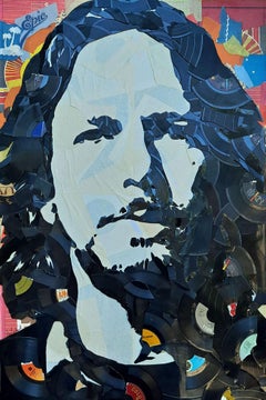 Eddie Vedder Canvas by Greg Frederick, 2022 (Pearl Jam)