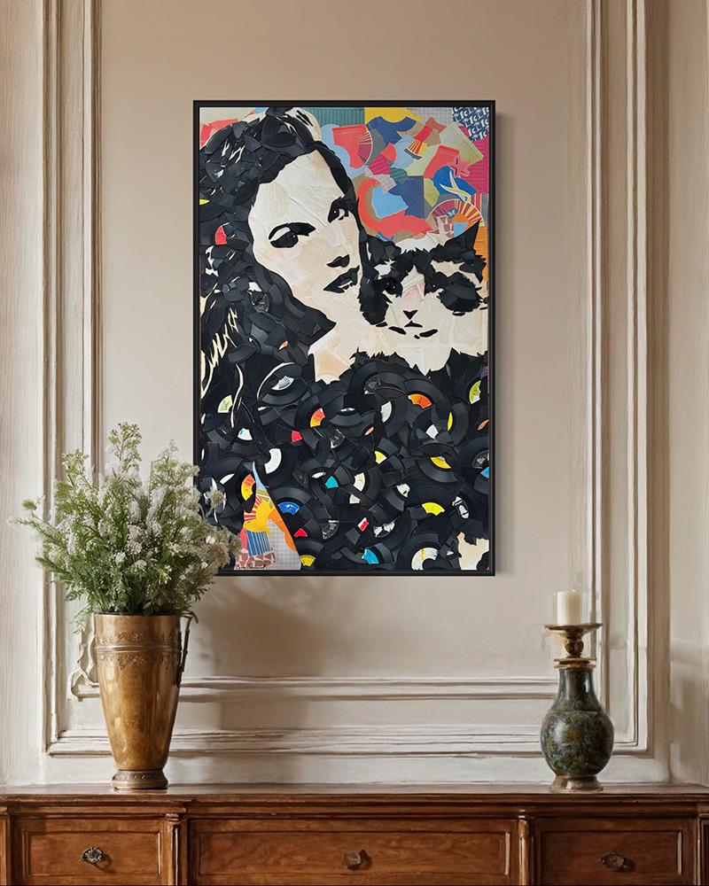 Taylor Swift (Cat) - Mixed Media Art by Greg Frederick
