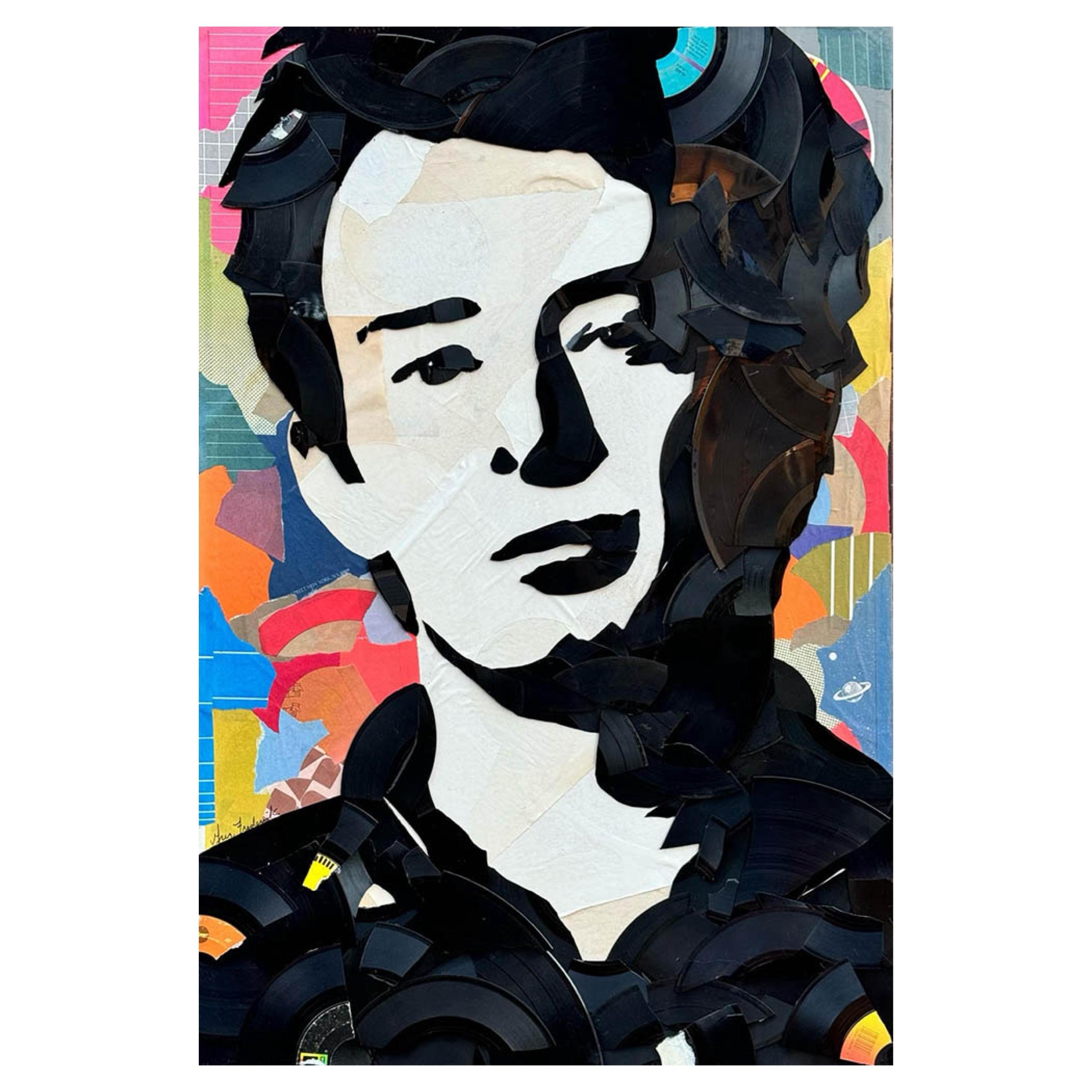 Thom Yorke (Radiohead) (Streetart), Mixed Media Art, von Greg Frederick