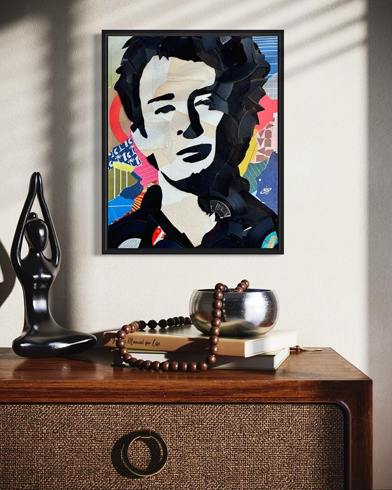 Thom Yorke (Radiohead) - Mixed Media Art by Greg Frederick