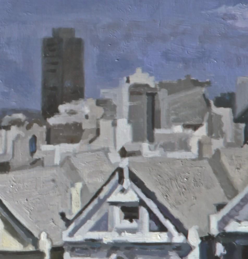 « Painted Ladies » (2025) par Greg Gandy, peinture à l'huile réaliste originale de paysage réaliste en vente 4