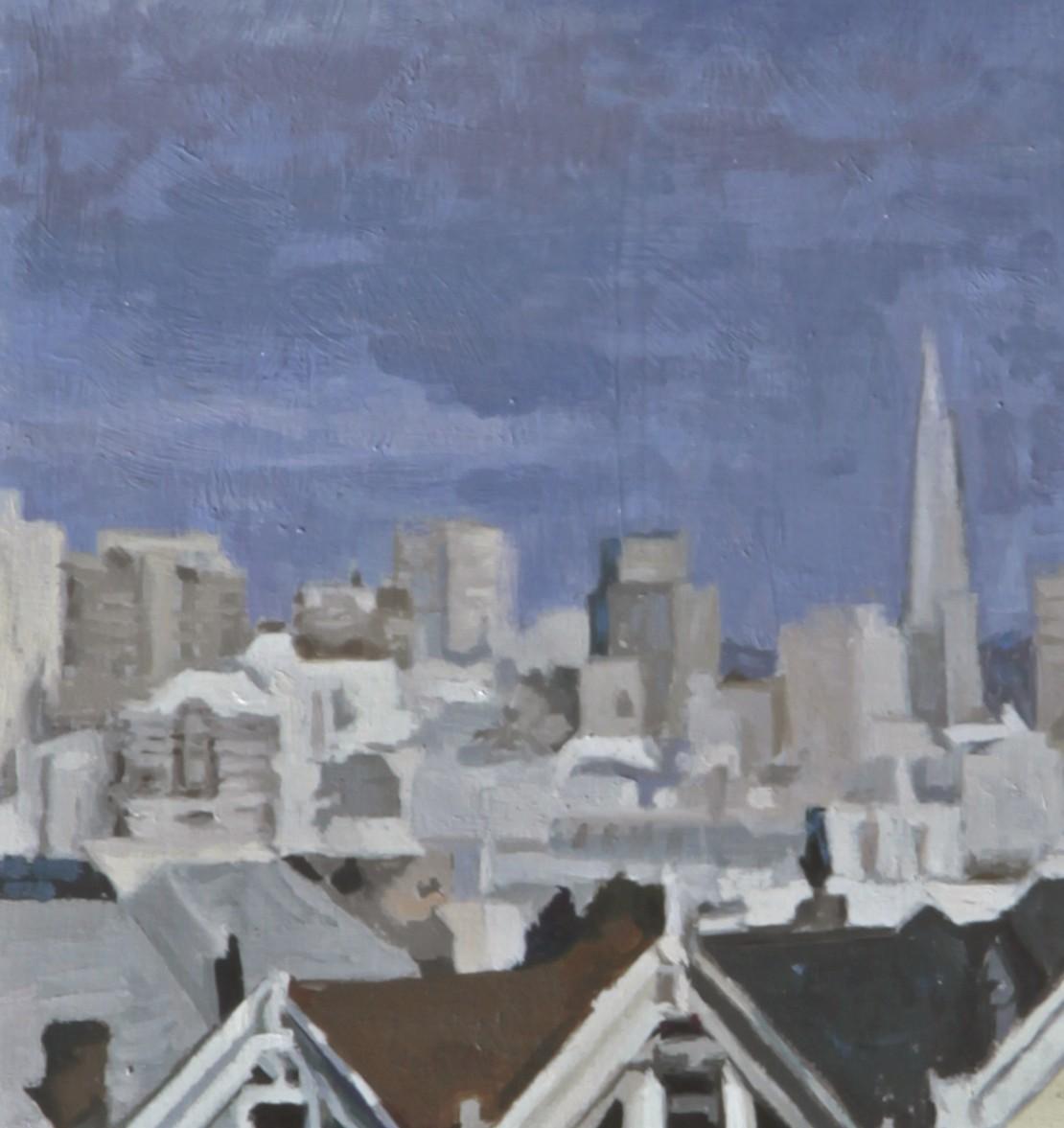 « Painted Ladies » (2025) par Greg Gandy, peinture à l'huile réaliste originale de paysage réaliste en vente 5