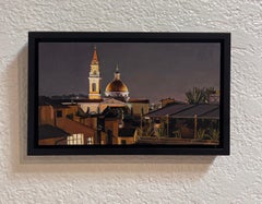 "Florence Rooftops" (2015) Italian Cityscape Photorealist Oil Painting