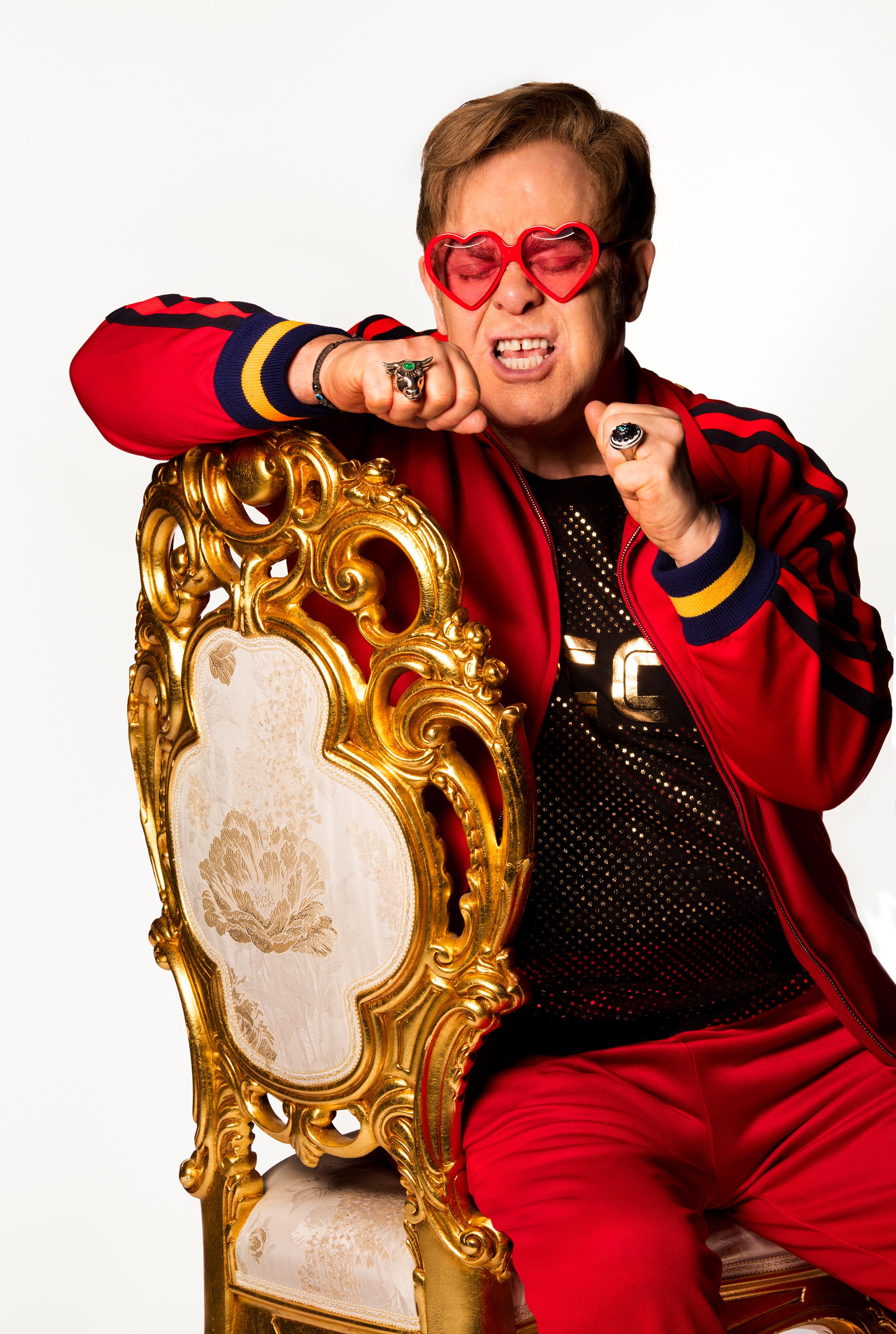 Greg Gorman Color Photograph - Elton John, 21st Century, Contemporary, Celebrity, Photography