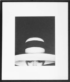 Grace Jones with Hat, Silver Gelatin Print, 1991