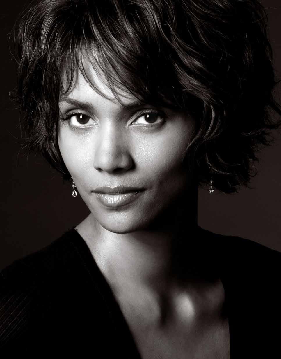 Greg Gorman Black and White Photograph - Halle Berry, Contemporary, Celebrity, Photography, Portrait