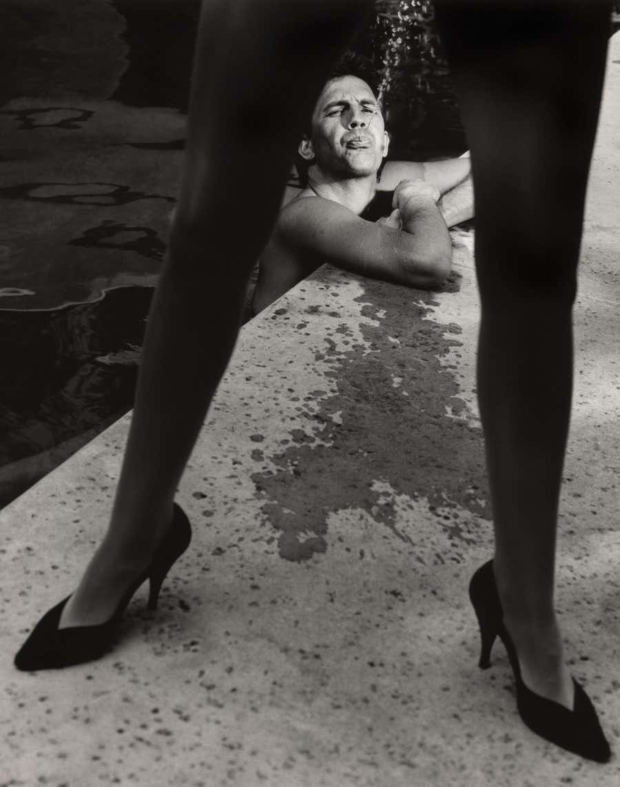 Kevin Costner in the pool, Contemporary, Celebrity, Photography