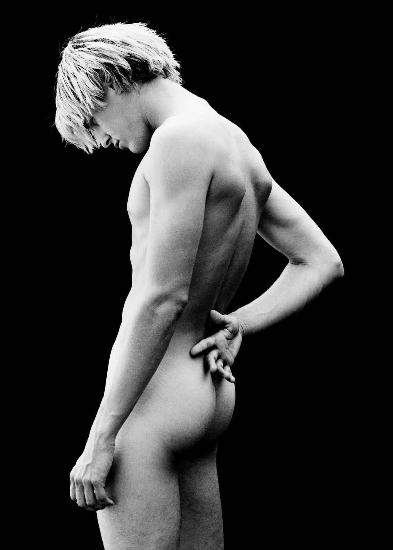 Nude Photograph Greg Gorman - Ned Brower Celebrity Loose Print signé au verso