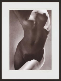 “Female Torso” Limited Edition Hand-Signed Lithograph by Greg Gorman, Framed