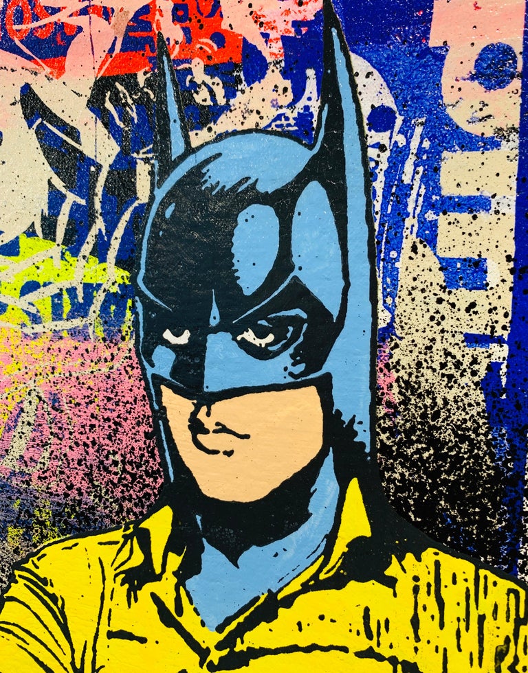 Gotham Cowboy - Pop Art Painting by Greg Gossel