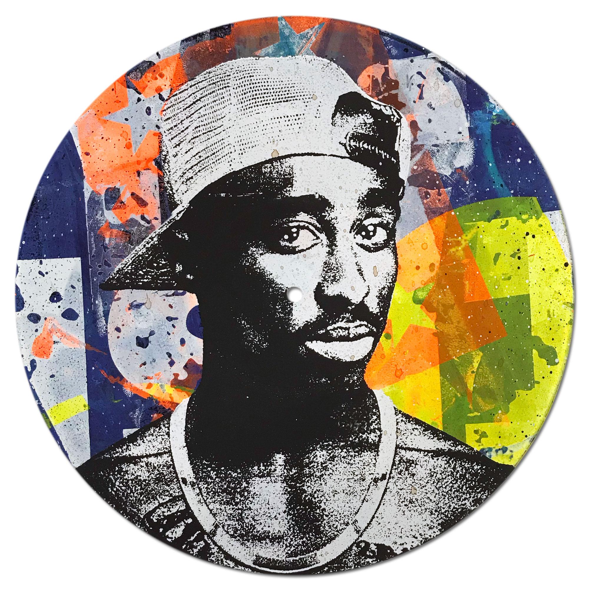 Tupac Shakur Vinyl Greg Gossel Pop Art LP Record (Singles & Sets Available) For Sale 4
