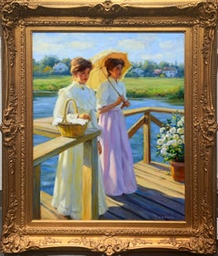 "Sunday", Greg Harris, Original Oil, Figurative, Landscape, 30x24 in.