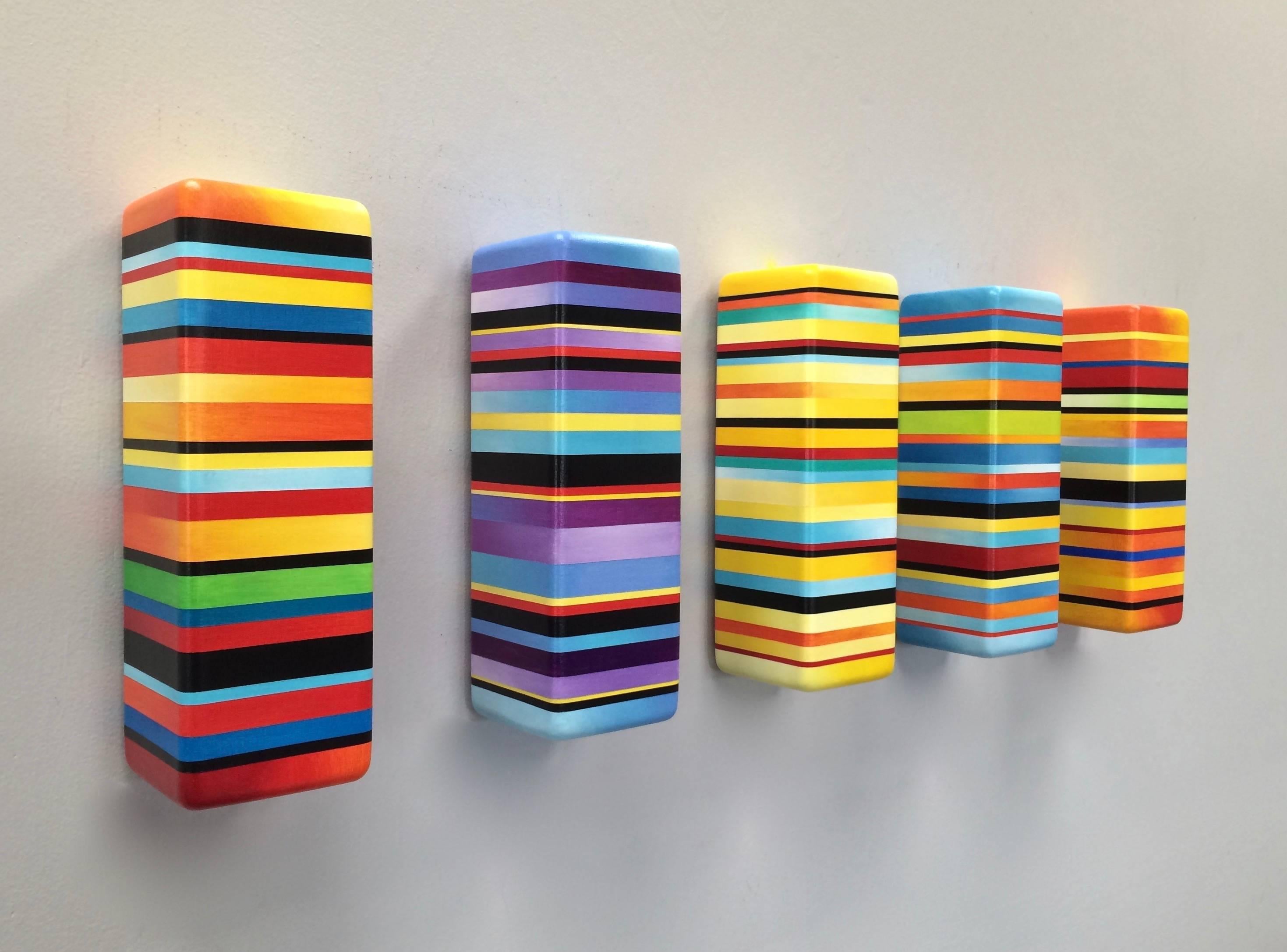 Color Block # 15-12 Horizon Series - Sculpture by Greg Joubert