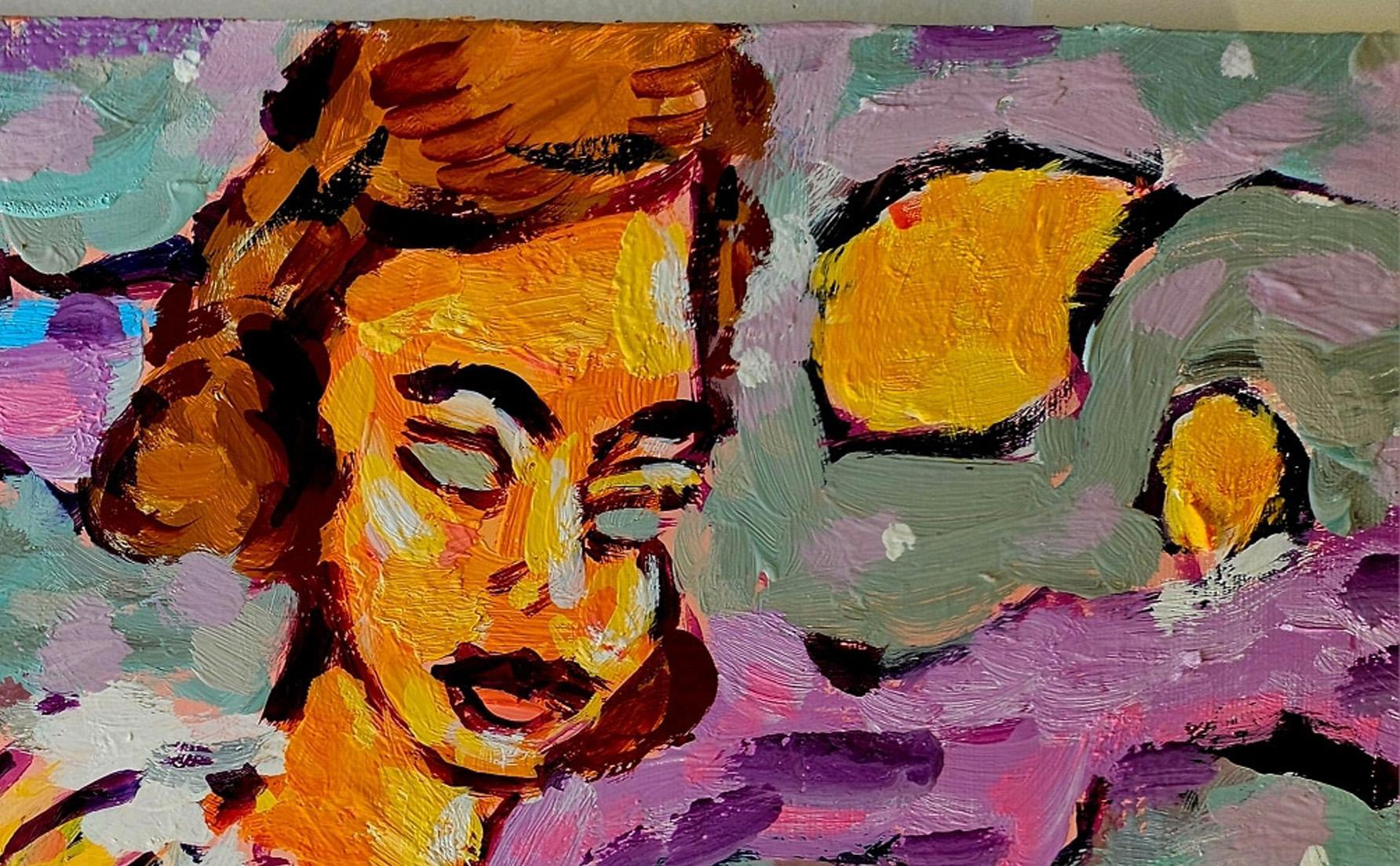 Milla a la luz de la luna, Pintura al óleo contemporánea sobre lienzo de Greg Kessler en venta 1