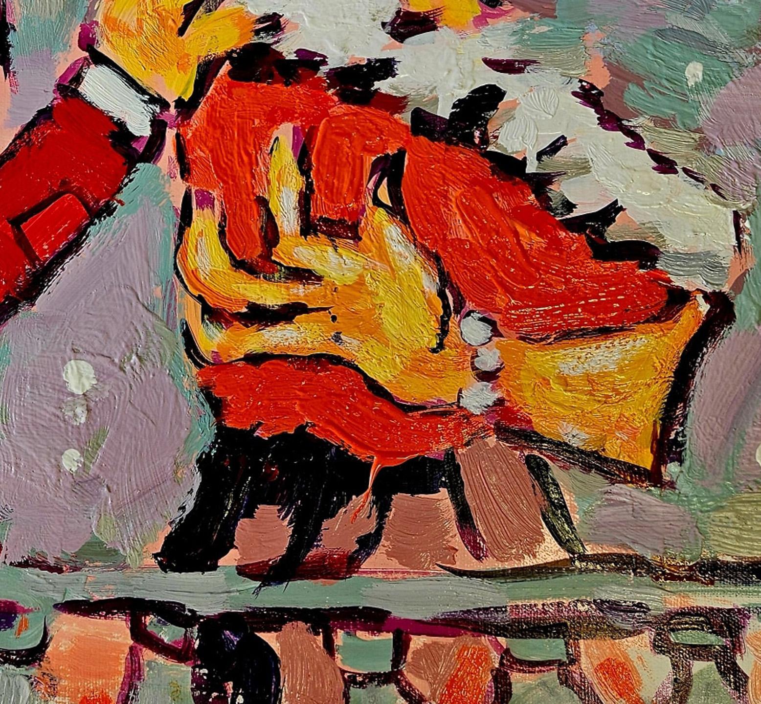 Milla a la luz de la luna, Pintura al óleo contemporánea sobre lienzo de Greg Kessler en venta 3