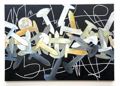 Greg Ludlow, Chalkboard Series: Forecast, Acrylic on Canvas, 2021