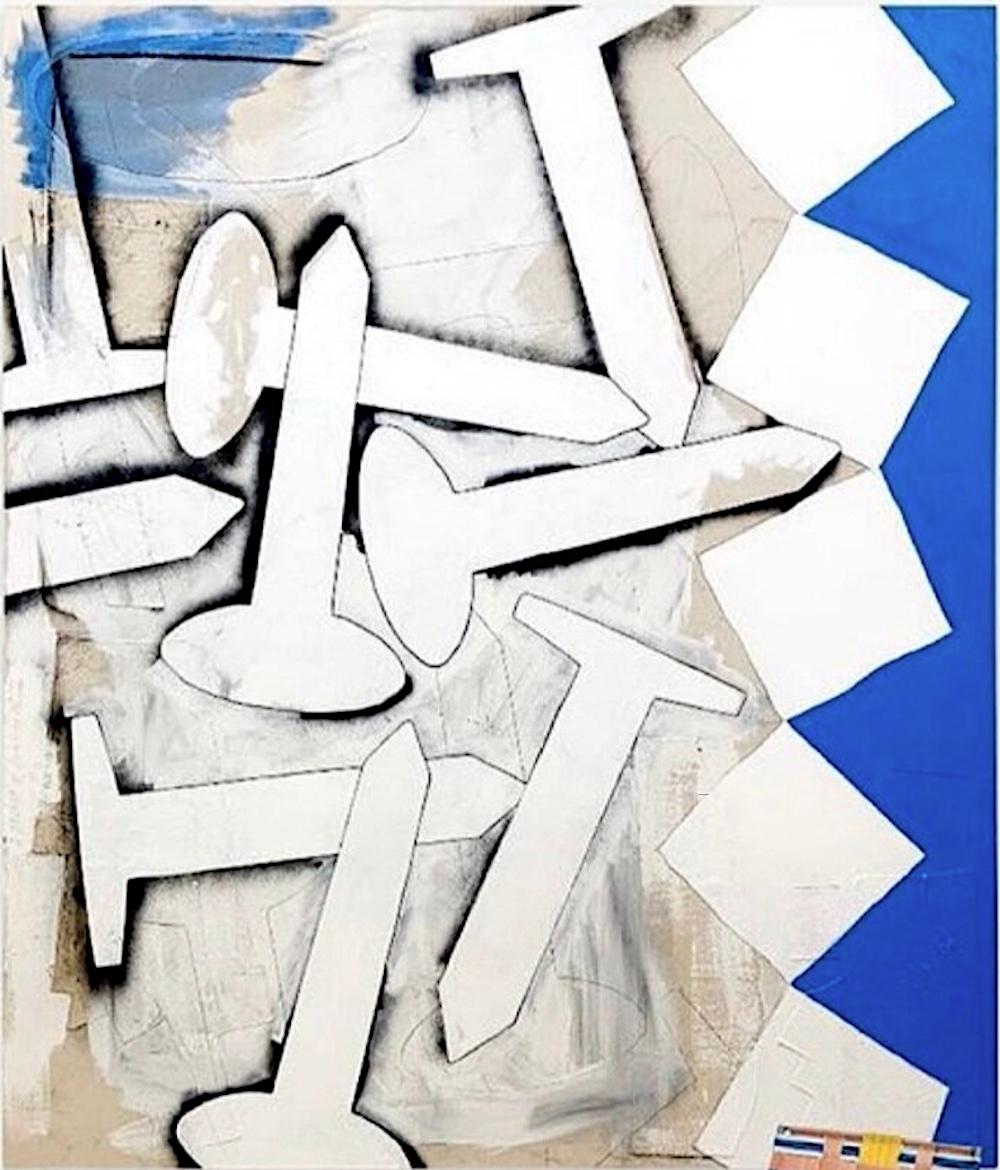 Greg Ludlow, Peinture acrylique sur toile « Pocket Full of Roofing Nails », 2020