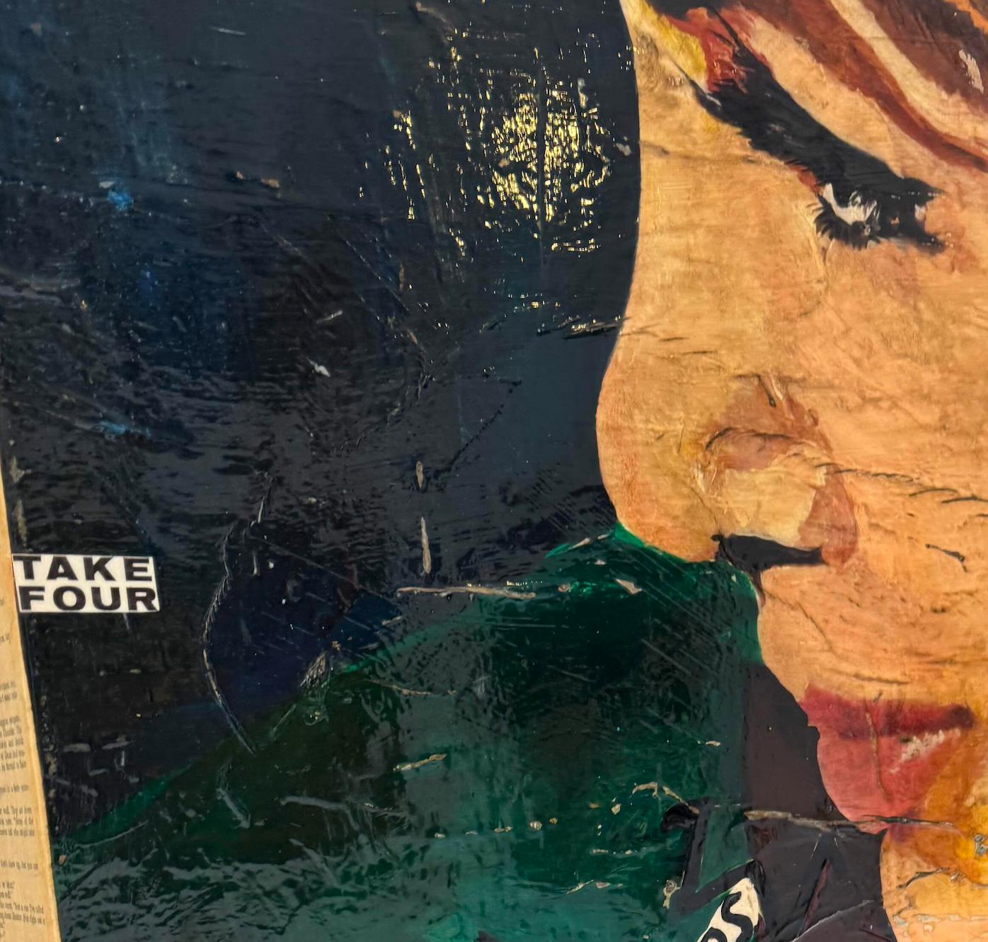 2 Tafeln Mixed Media, Pop-Art-Collage einer Figur mit Getränken_True_Greg Miller im Angebot 7