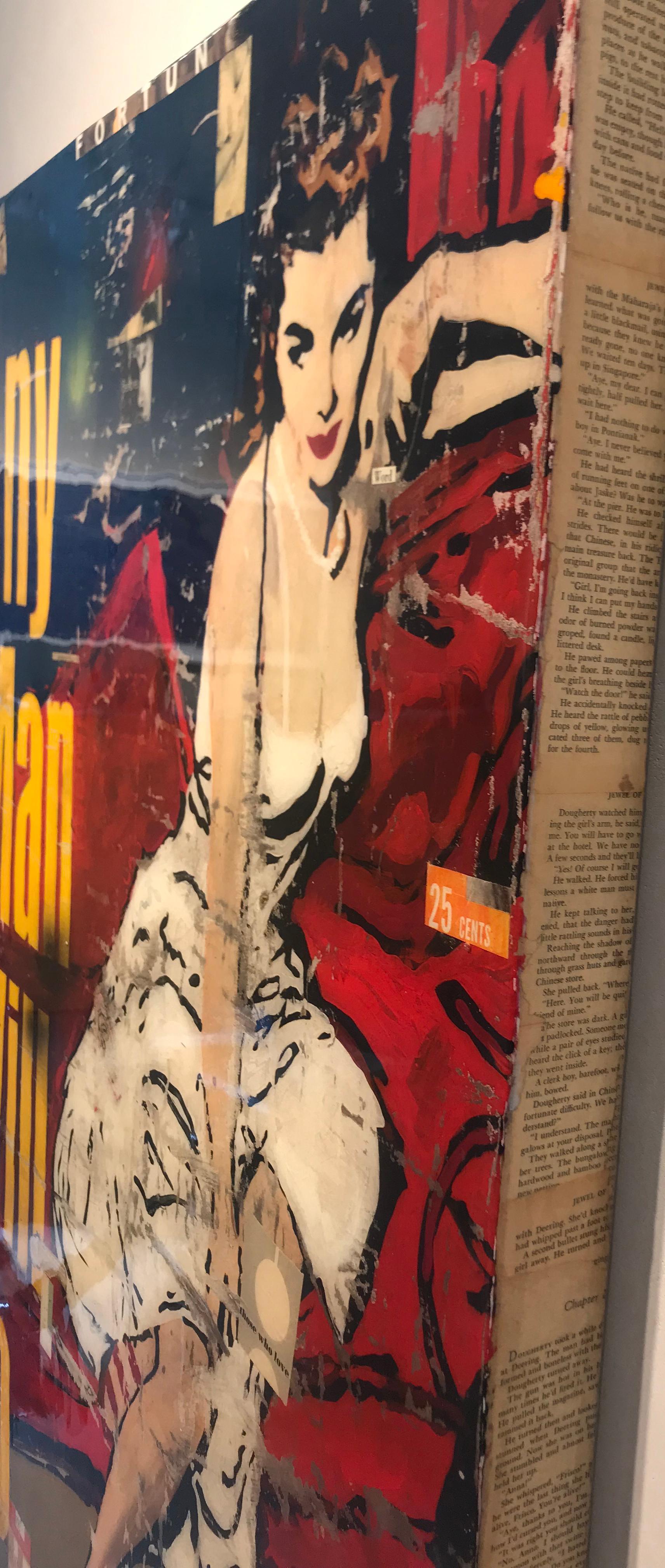 Any Man Will Do-40 x 30 inch Neo-Pop mixed media collage and painting 2