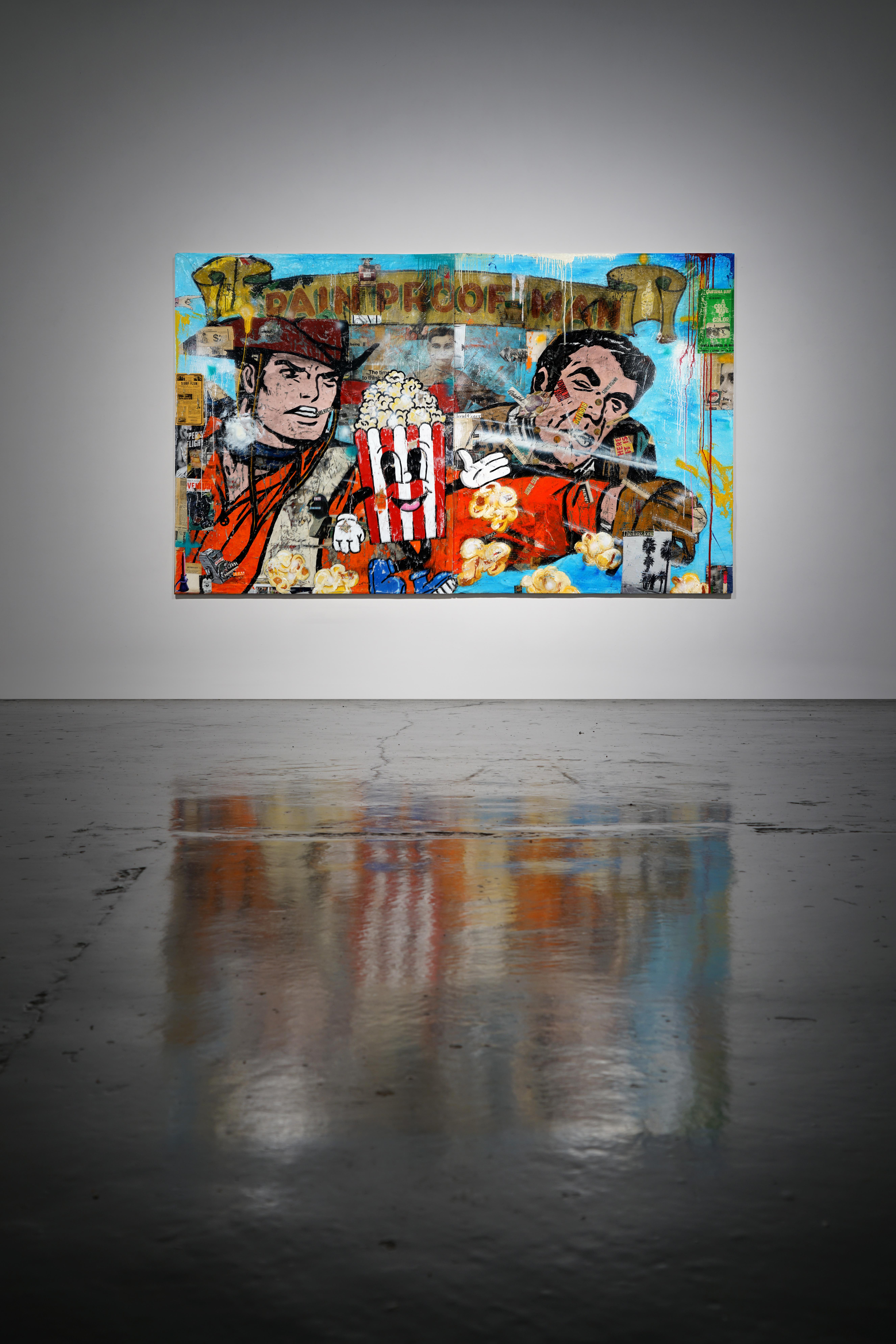 Le voici - Contemporain Mixed Media Art par Greg Miller