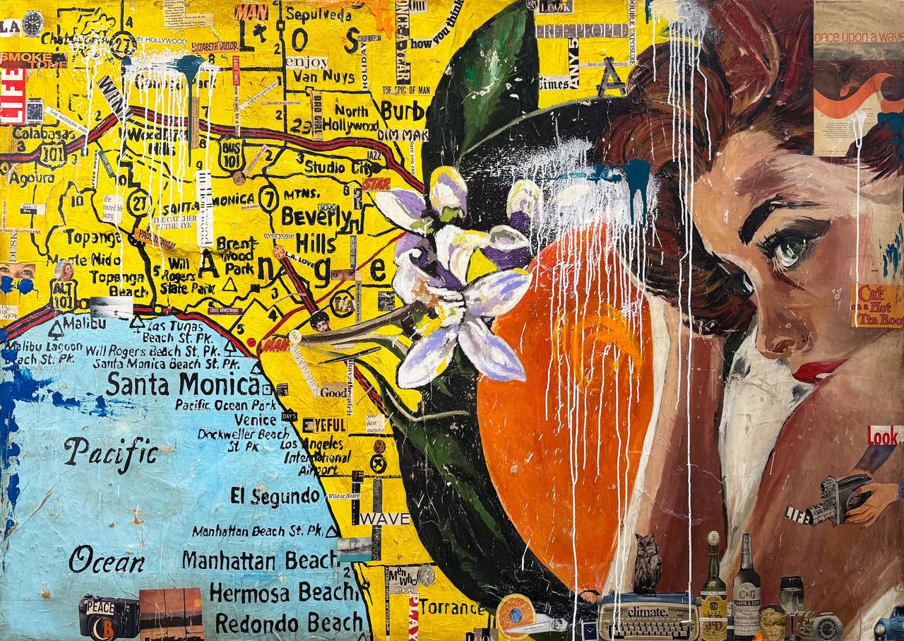Los Angeles – Mixed Media Art von Greg Miller
