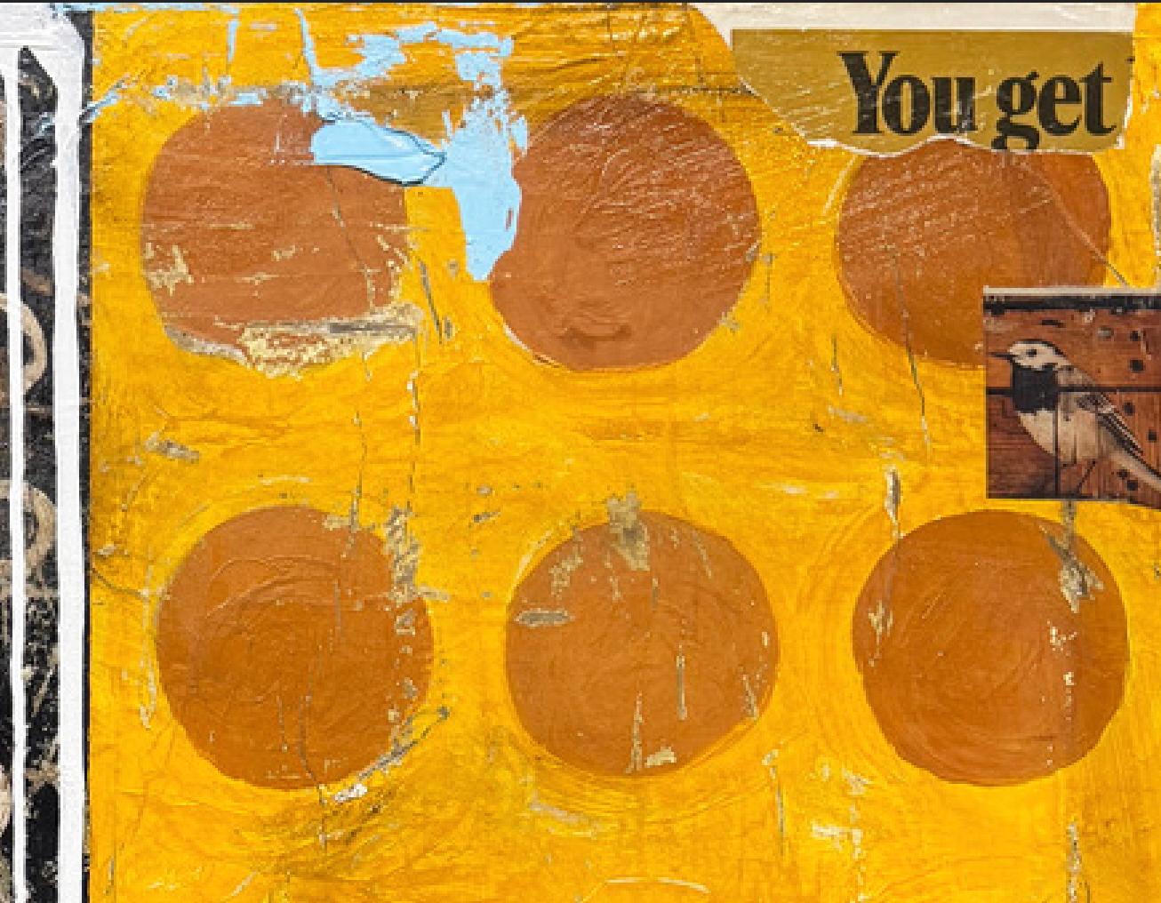 Mixed Media, Collage, Portrait w/ Text, Pop Art, Cocktail Lounge by Greg Miller For Sale 5