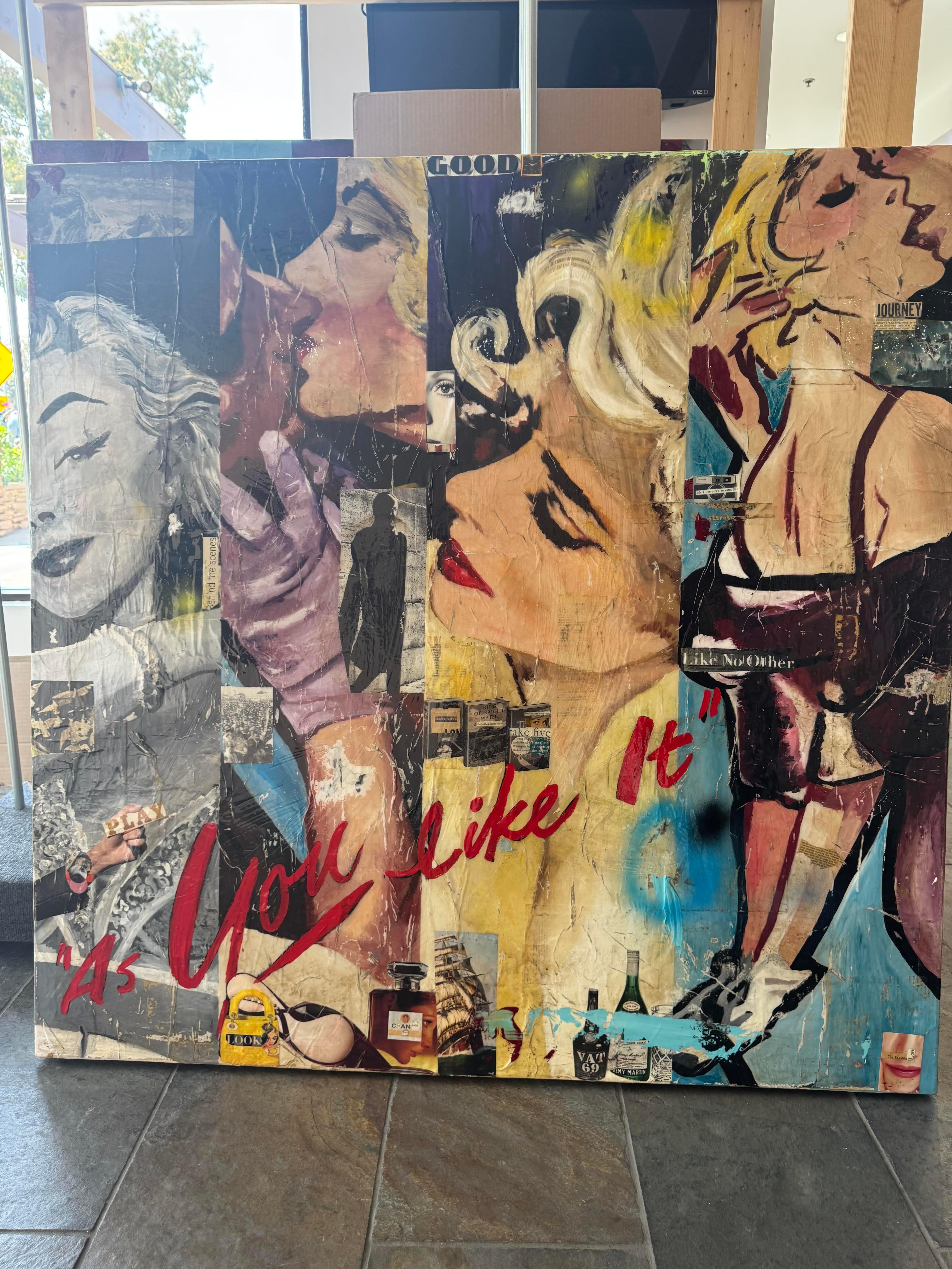 Mixed Media, Pop Art Collage of Female Figures_As You Like It_Greg Miller For Sale 1