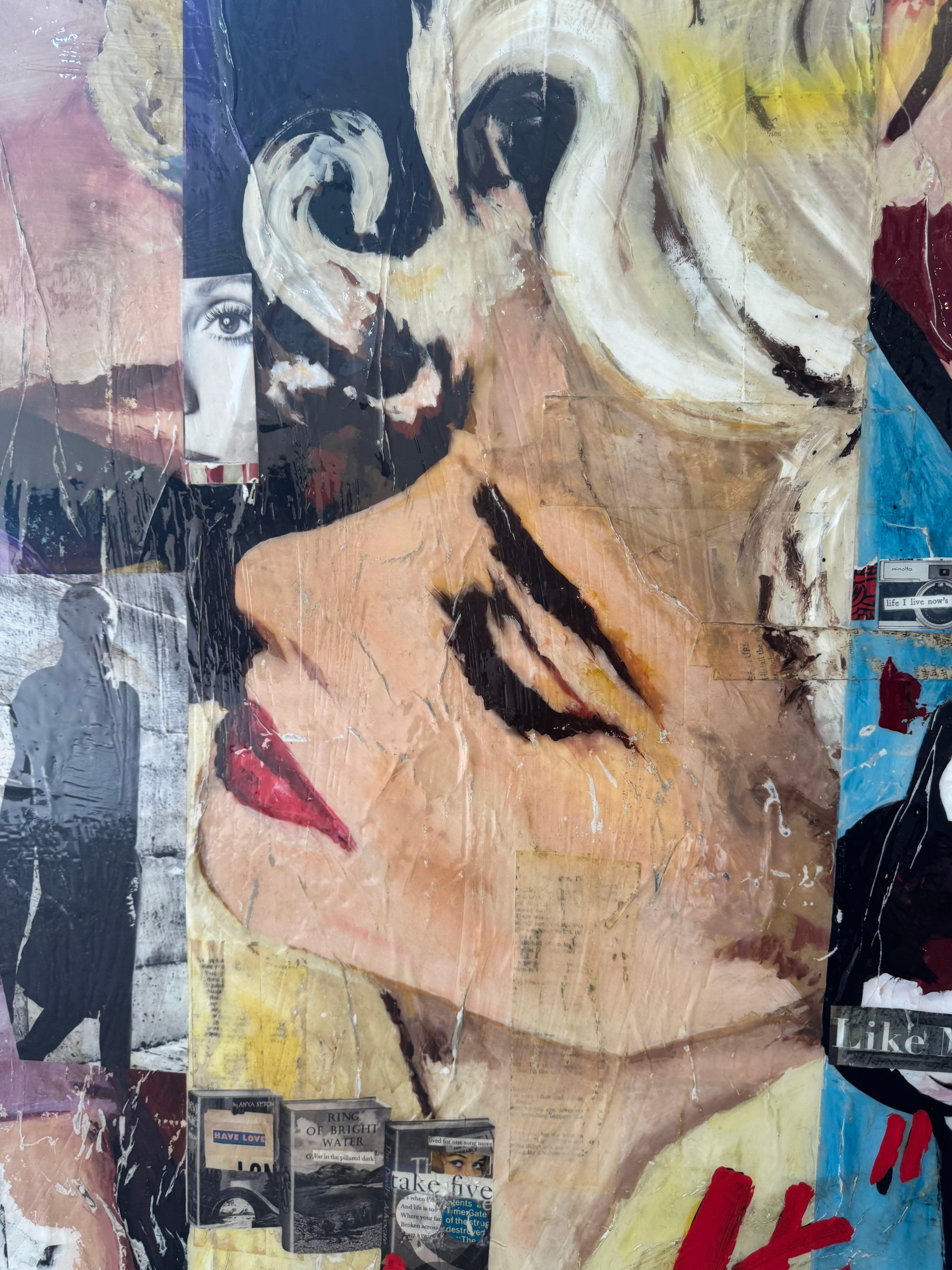 Mixed Media, Pop Art Collage of Female Figures_As You Like It_Greg Miller For Sale 3