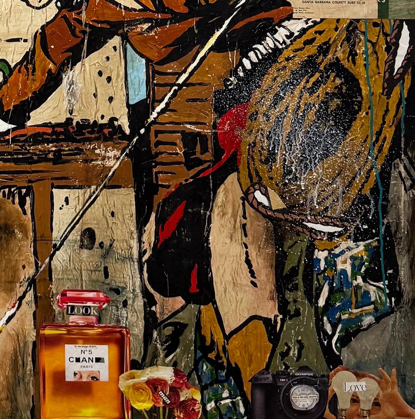 Technique mixte, Pop Art Collage, Texte, Femme_Outlaws of the West_Greg Miller en vente 5