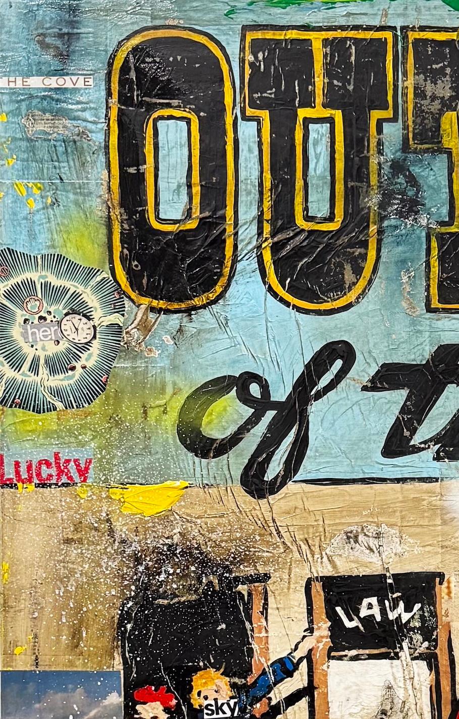 Technique mixte, Pop Art Collage, Texte, Femme_Outlaws of the West_Greg Miller en vente 7