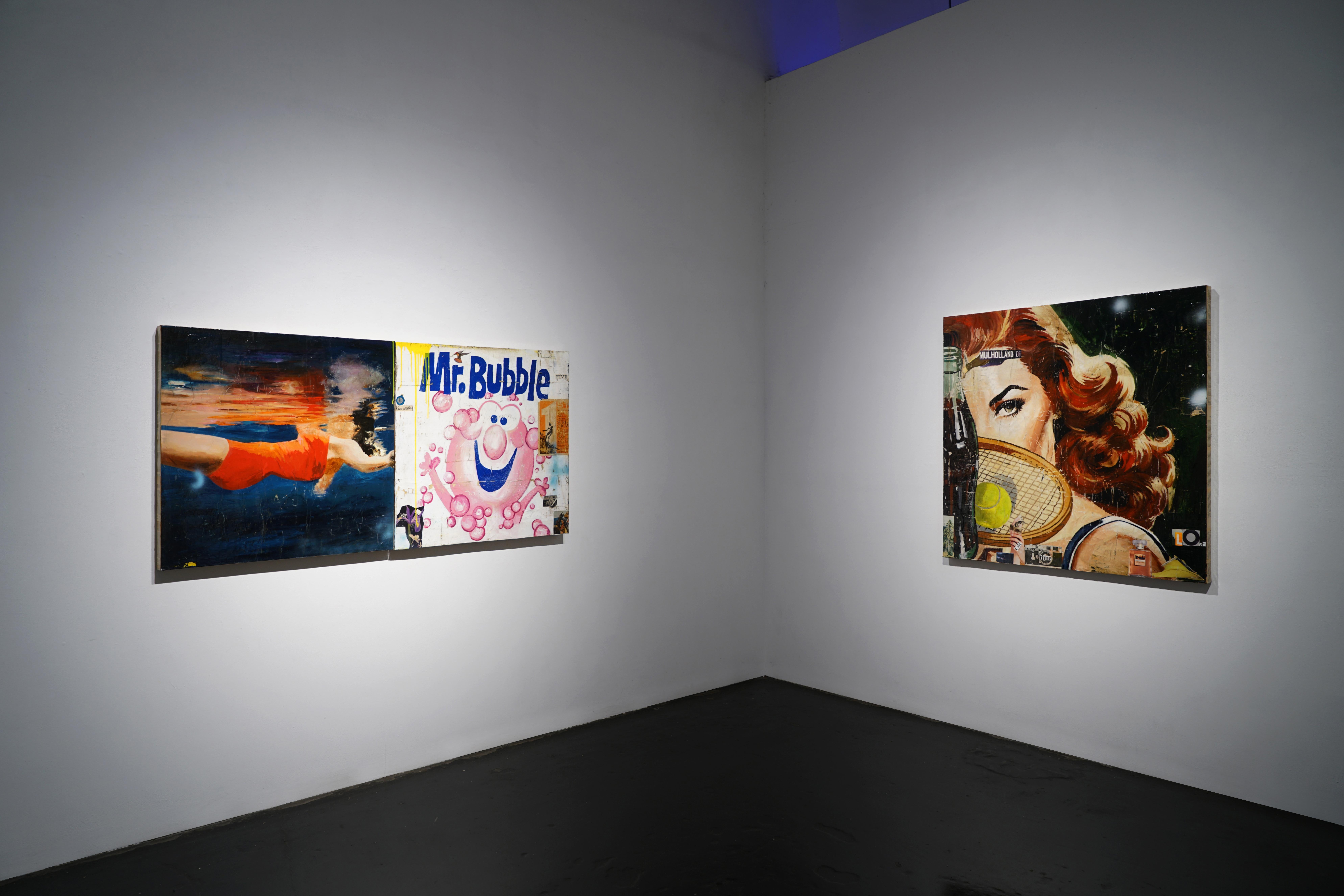 Esta pieza está en dos paneles. 
Contextualizado en el marco del Neo-pop y Post-pop postmodernos, Miller utiliza un proceso semiótico de extracción de códigos pictóricos familiares de la cultura popular de su juventud para su vocabulario visual.