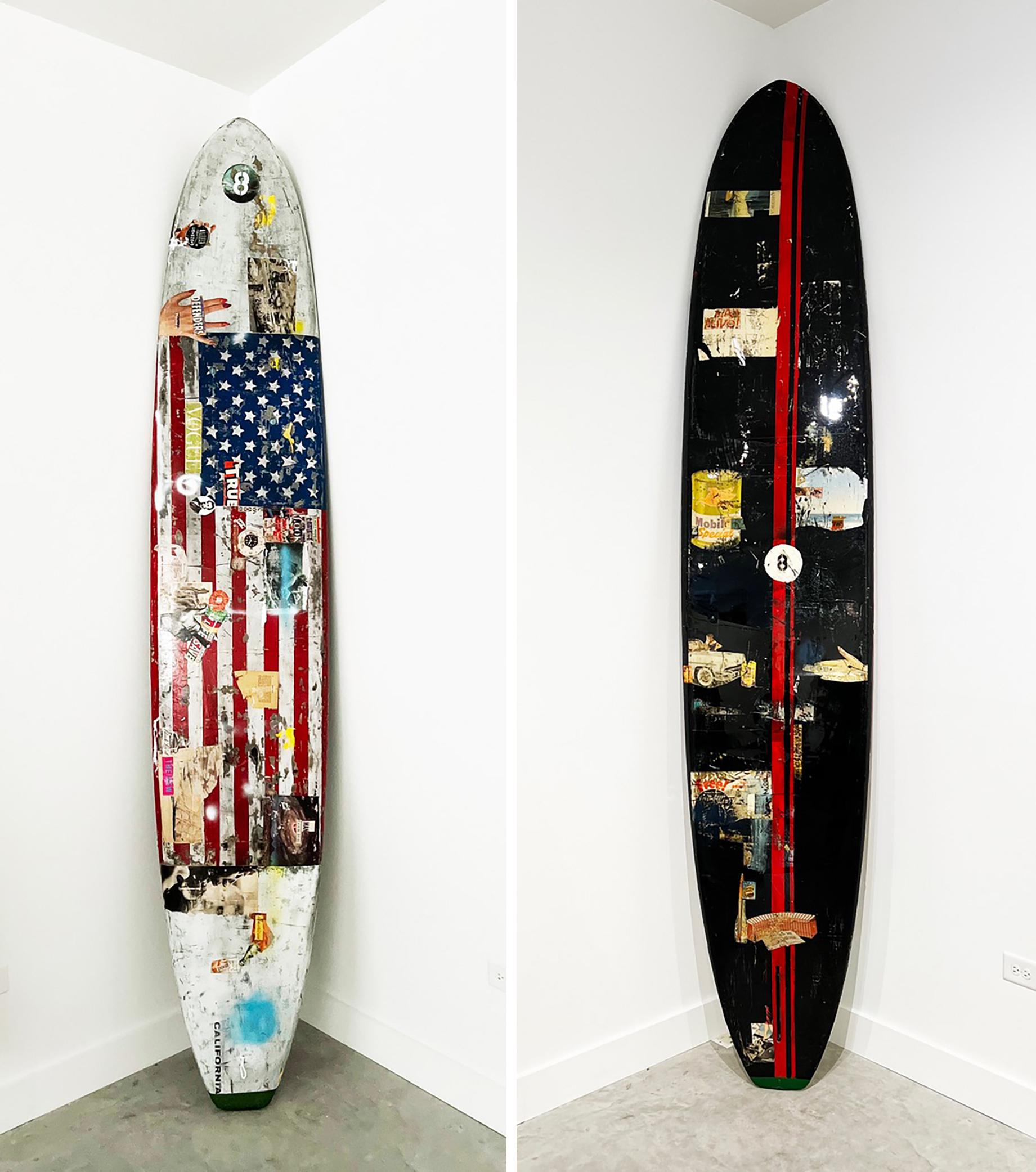 Surfboard (Horizontal oder vertikal)_Mixed Media_Greg Miller, Defender im Angebot 2