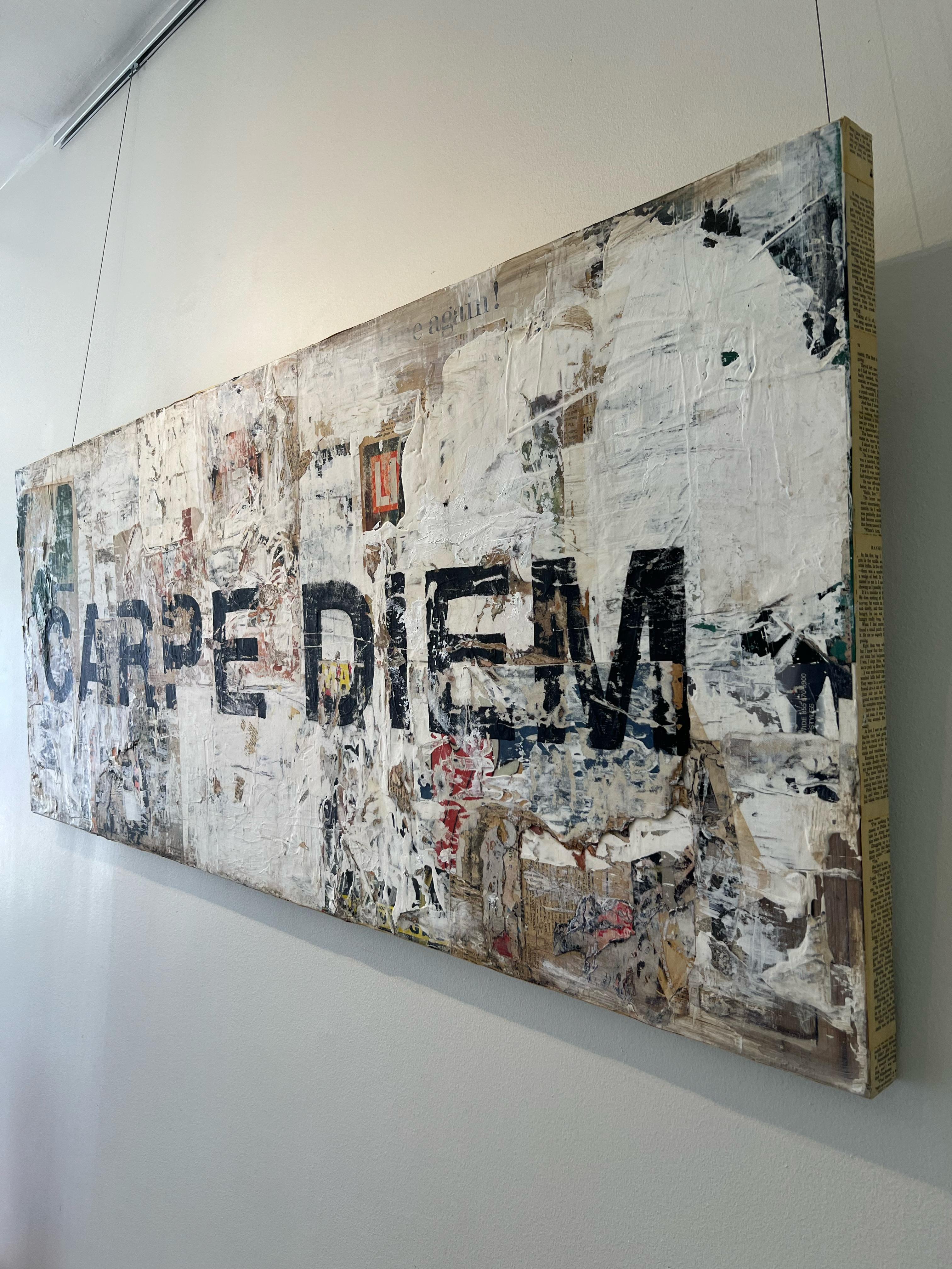 Text_Collage/Mixed Media_Pop Art/Contemporary_Carpe Diem_Greg Miller, 2024 For Sale 3