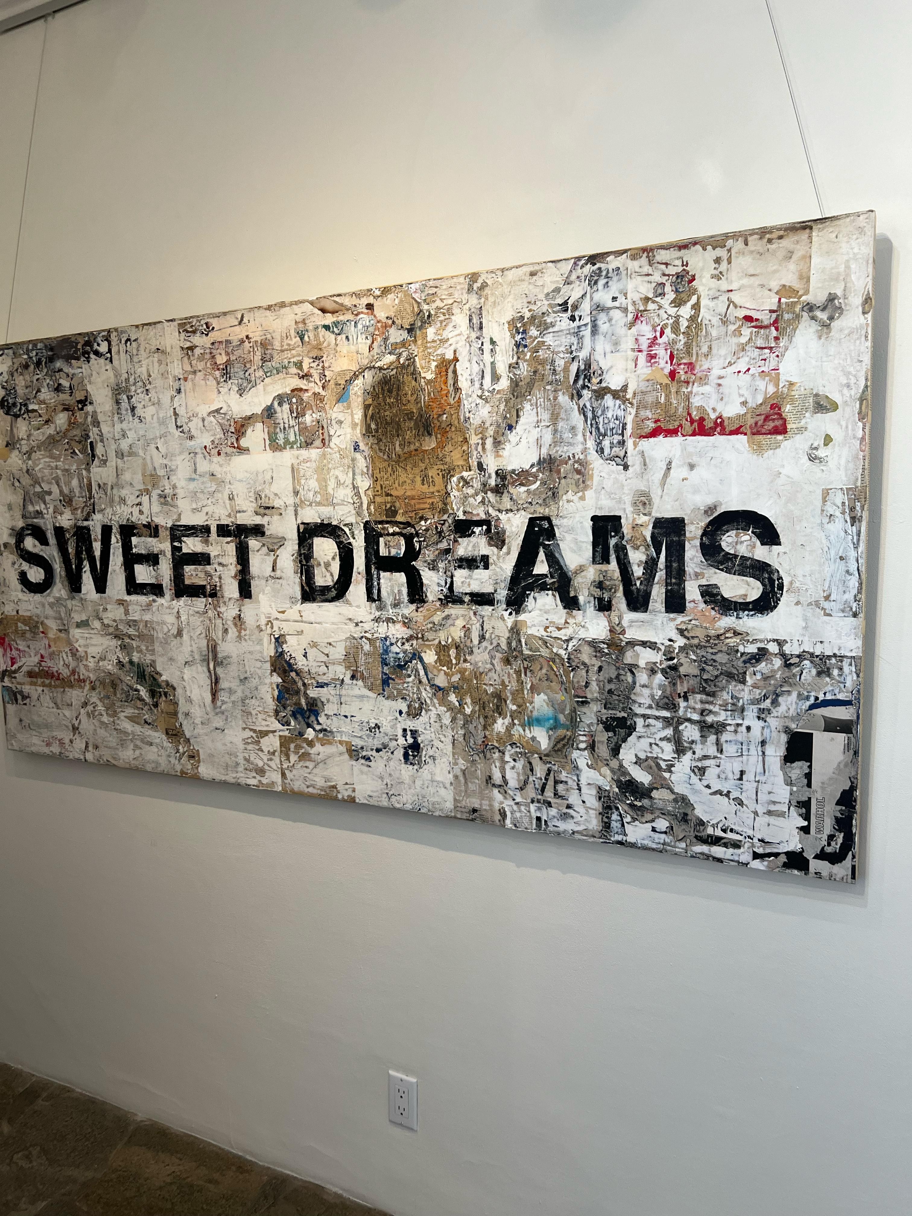Text_Collage/Mixed Media_Pop Art/Contemporary_Sweet Dreams_Greg Miller, 2024 For Sale 1