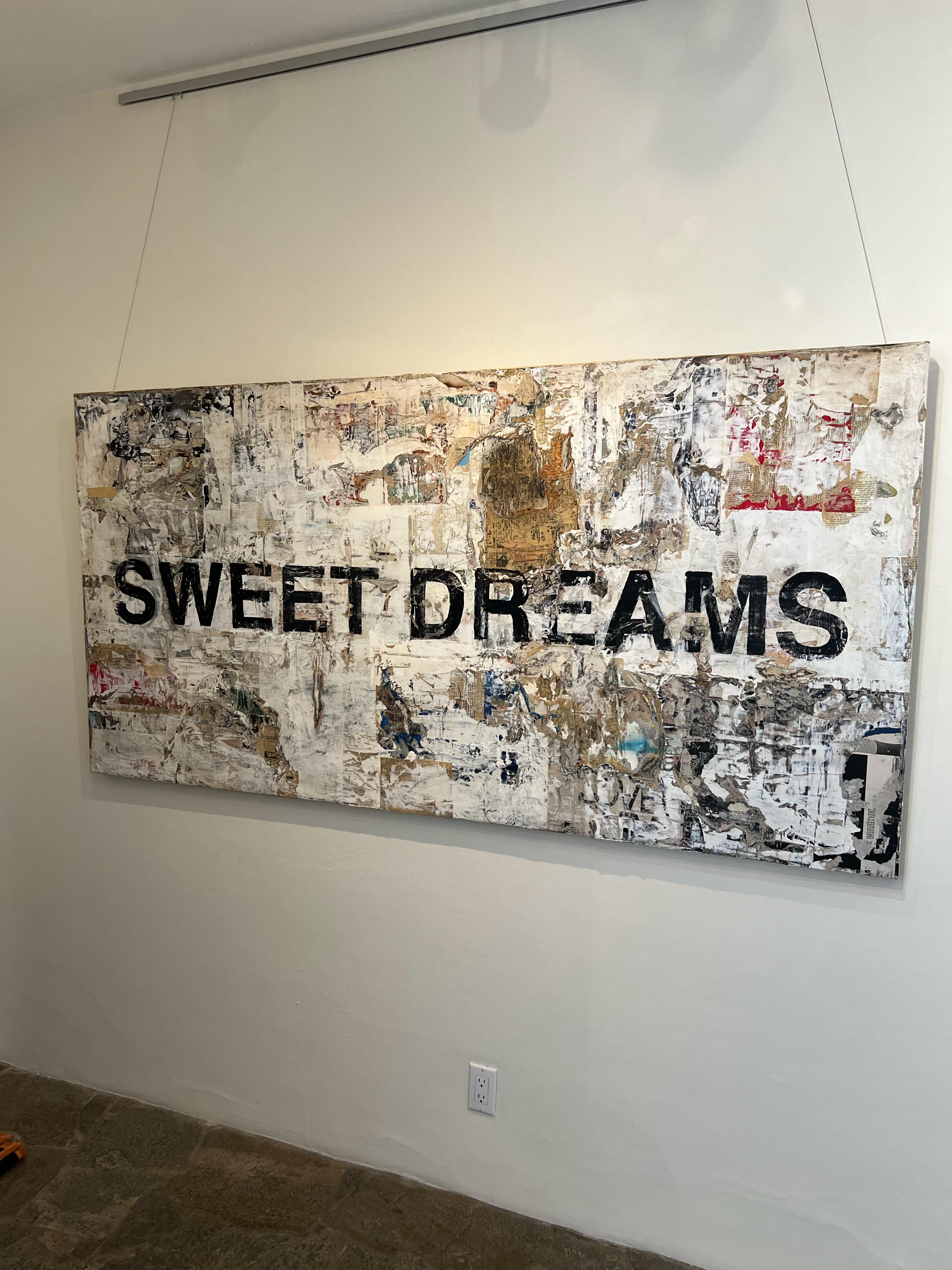 Text_Collage/Mixed Media_Pop Art/Contemporary_Sweet Dreams_Greg Miller, 2024 For Sale 4
