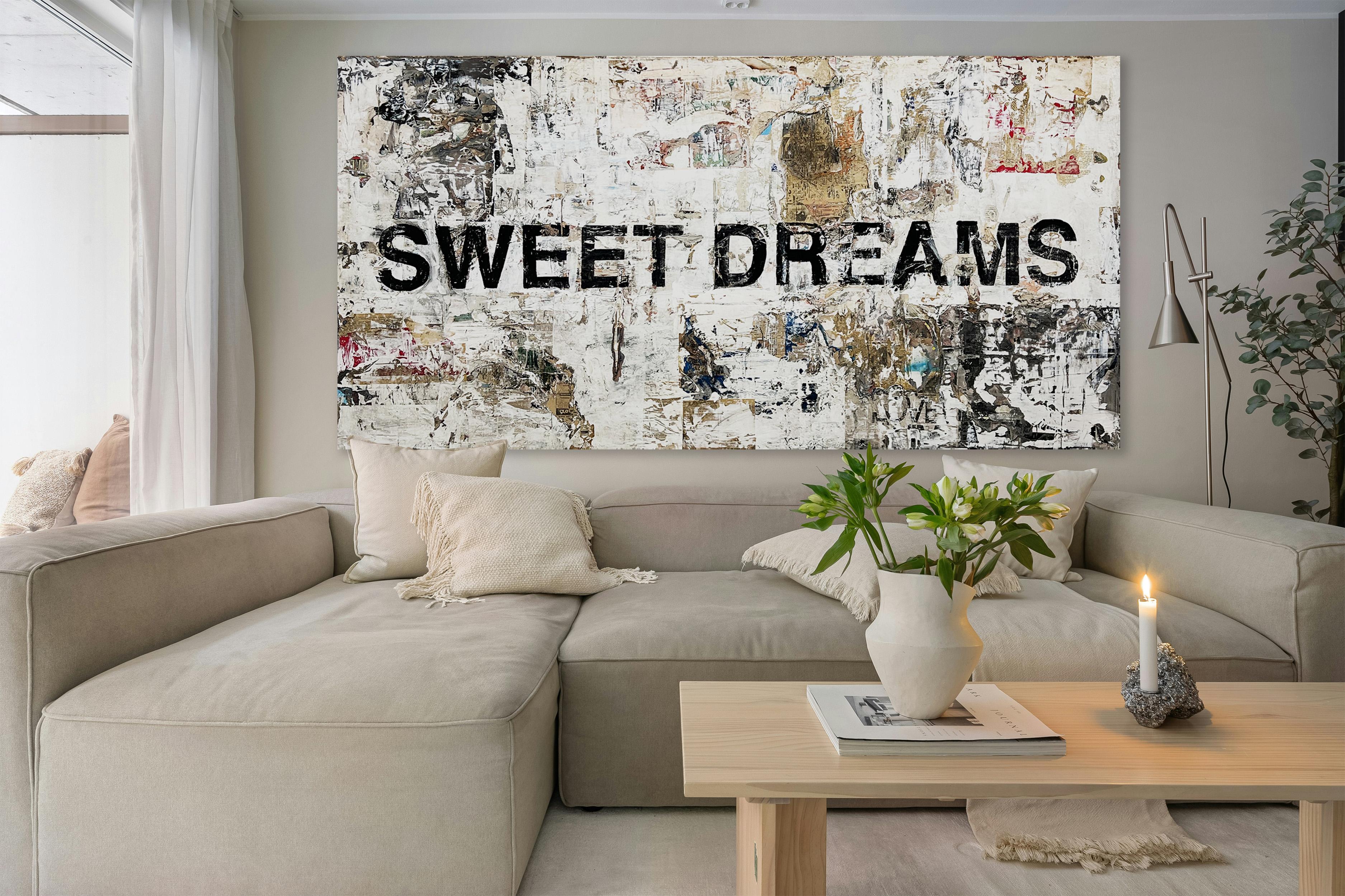 Text_Collage/Mixed Media_ Pop Art/Contemporary_Sweet Dreams_Greg Miller en vente 5