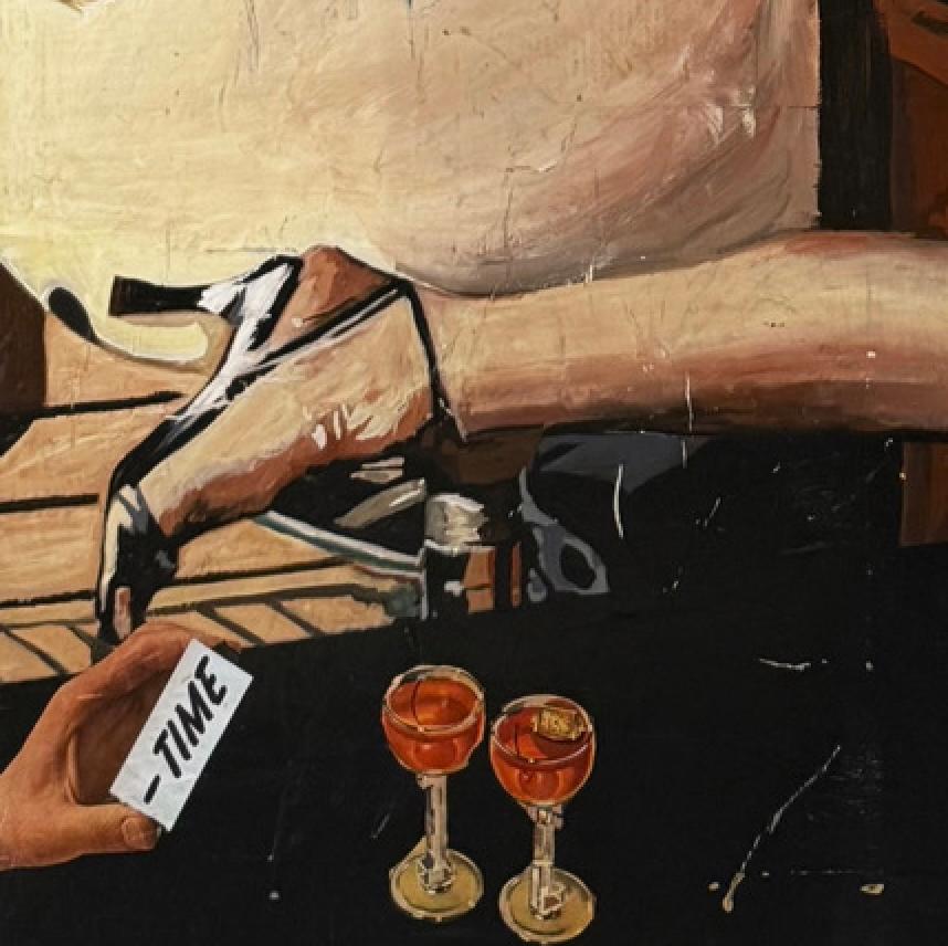 Oldtimer, Collage, Weibliche Figur & Text, Pop Art, Dolce Vita von Greg Miller im Angebot 7