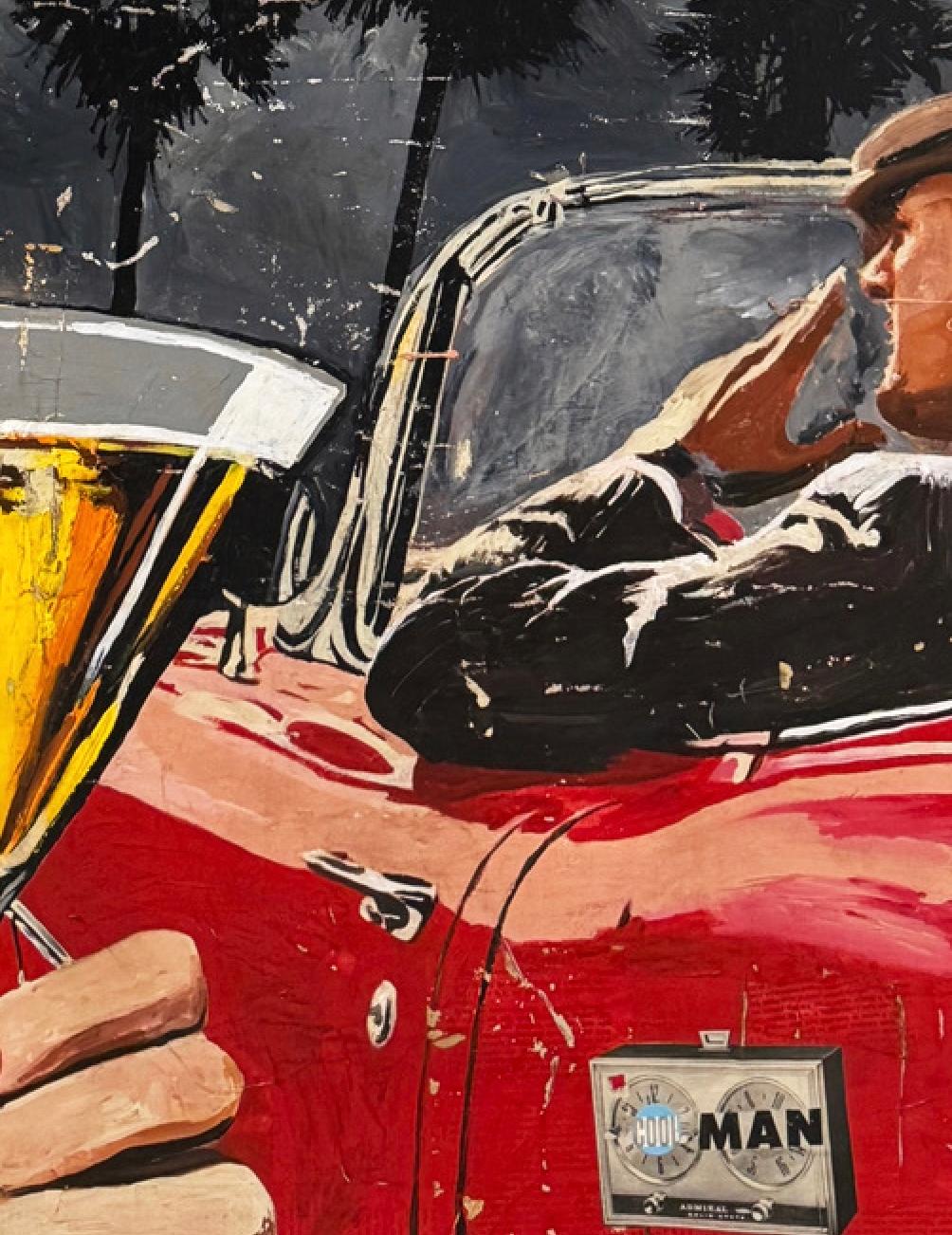 Oldtimer, Collage, Weibliche Figur & Text, Pop Art, Happy Hour von Greg Miller im Angebot 6