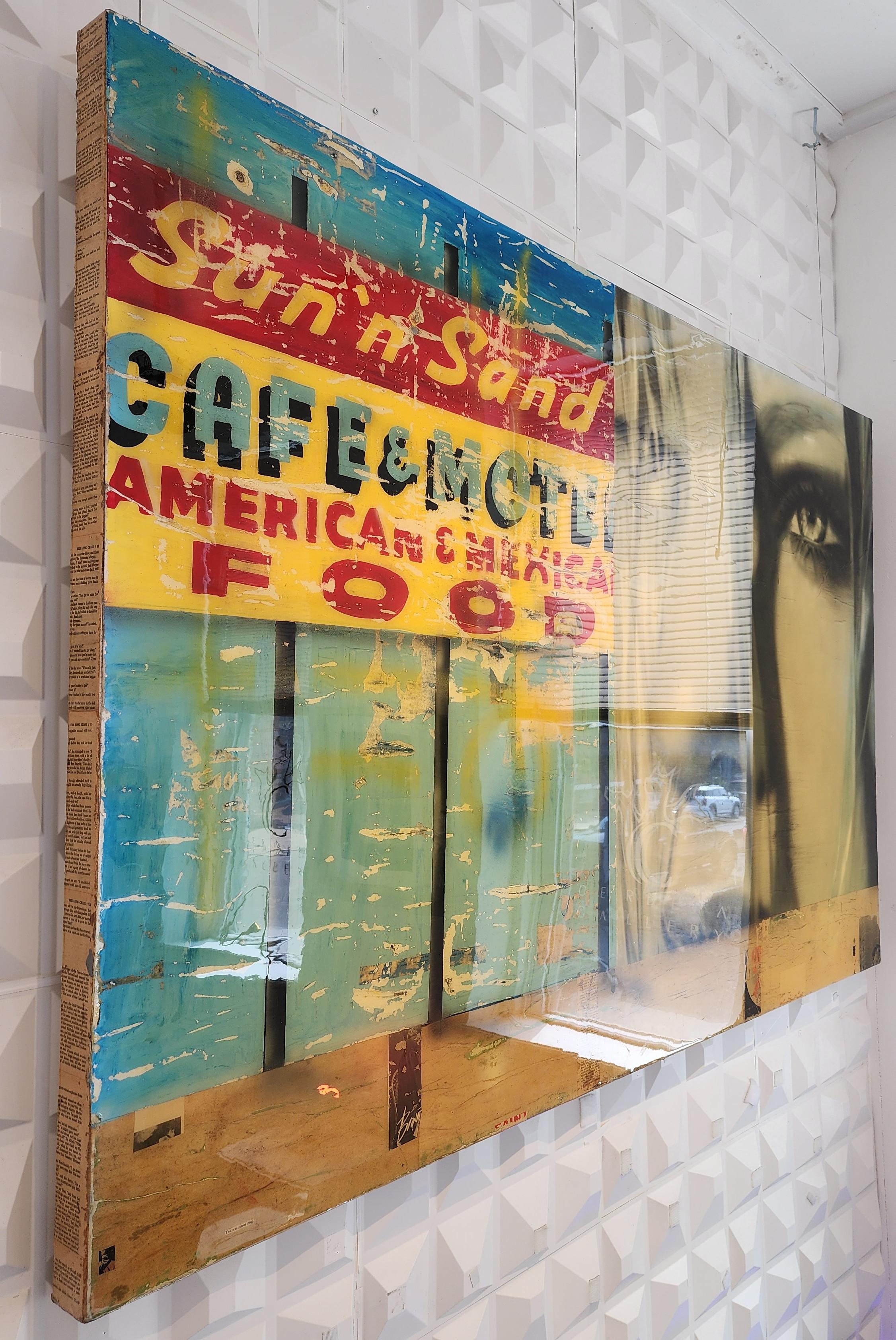 Sun'n'Sand (Americana, Pop Art, California, Icónica, Grande) - Painting Contemporáneo de Greg Miller